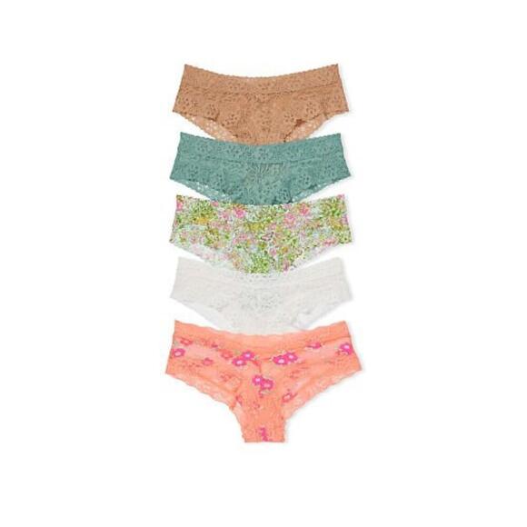 Victoria Secret The Lacie 5-Pack Lacie Cheeky Panties - Picture 1 of 1